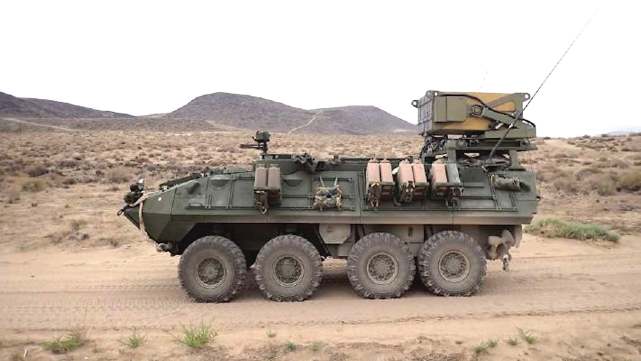 以色列uvision公司展示了美国海军陆战队的8x8 lav-25系列轮式装甲车
