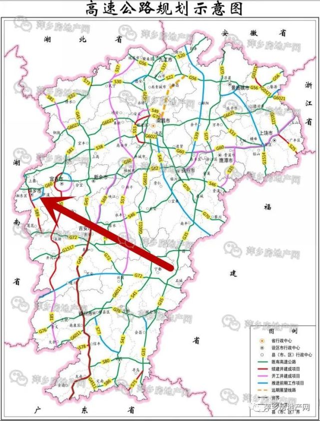 萍乡绕城高速力争明年动工,路线长度约39公里67