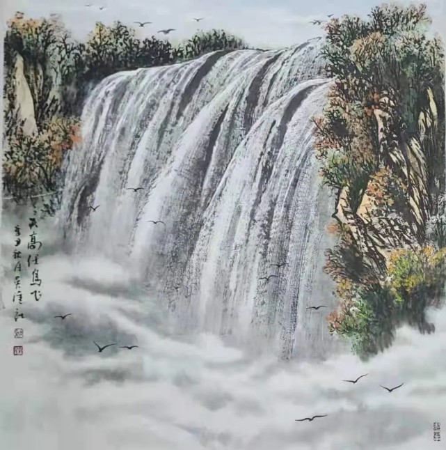 作品欣赏2021年,作品《生意盎然》由美国杜邦拍卖有限公司以165万元