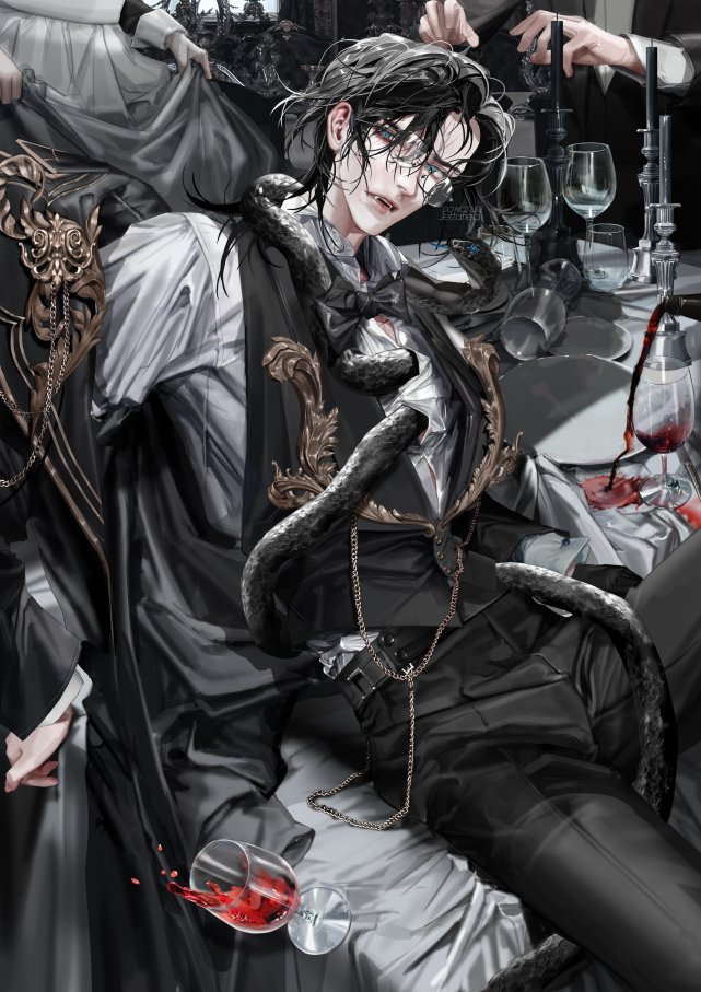 插画|君子邪魅一笑解千愁|插画_动漫