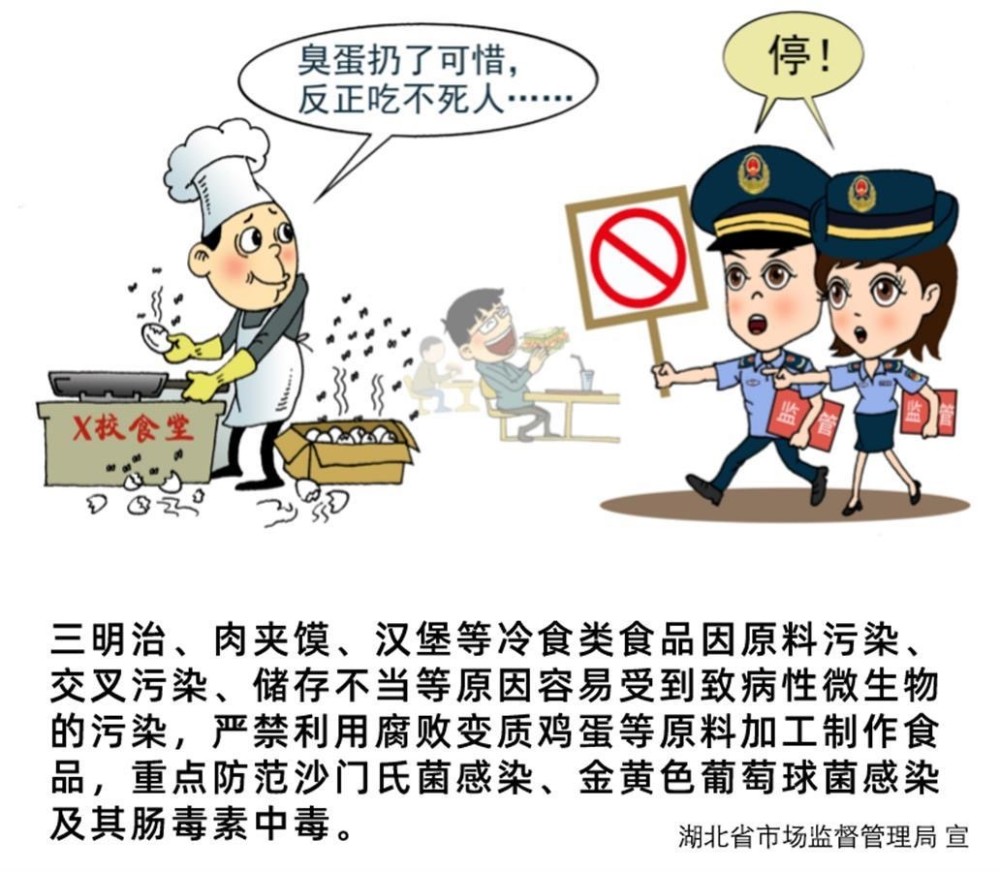 湖北发布校园食品安全系列漫画
