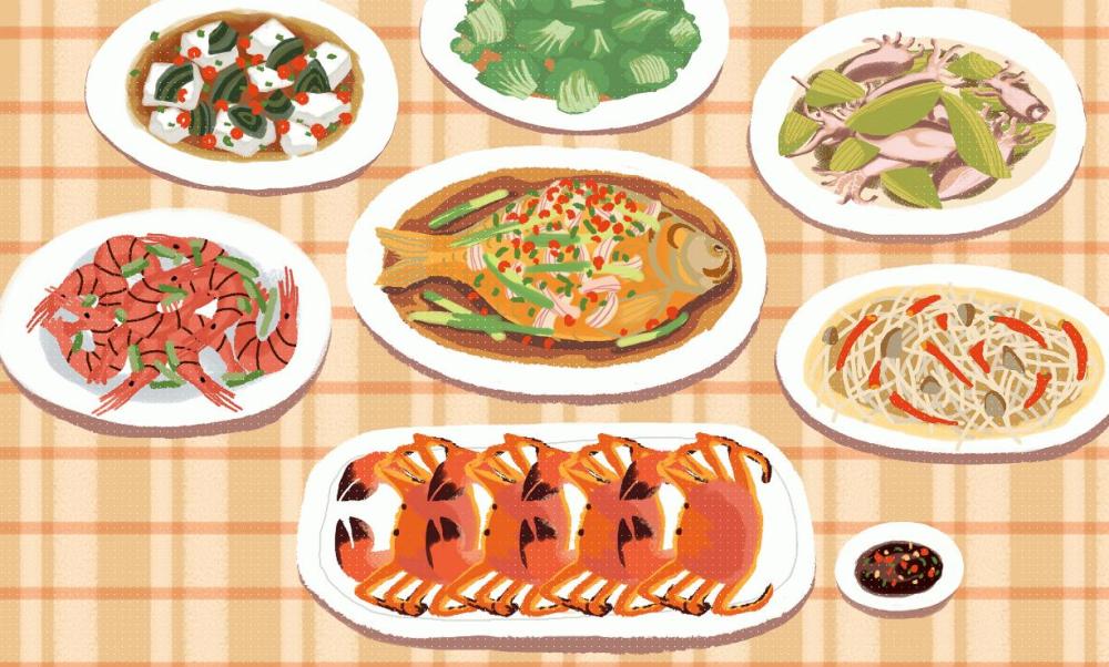 去准女婿家做客他做了一桌好菜看到那两道菜我却偷偷报了警