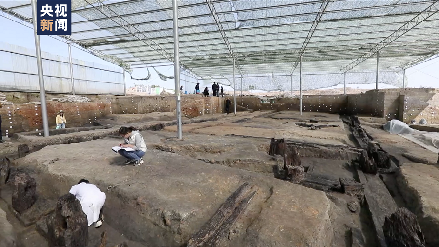 中国考古史罕见湖南发掘出4700年前大型木结构建筑遗迹