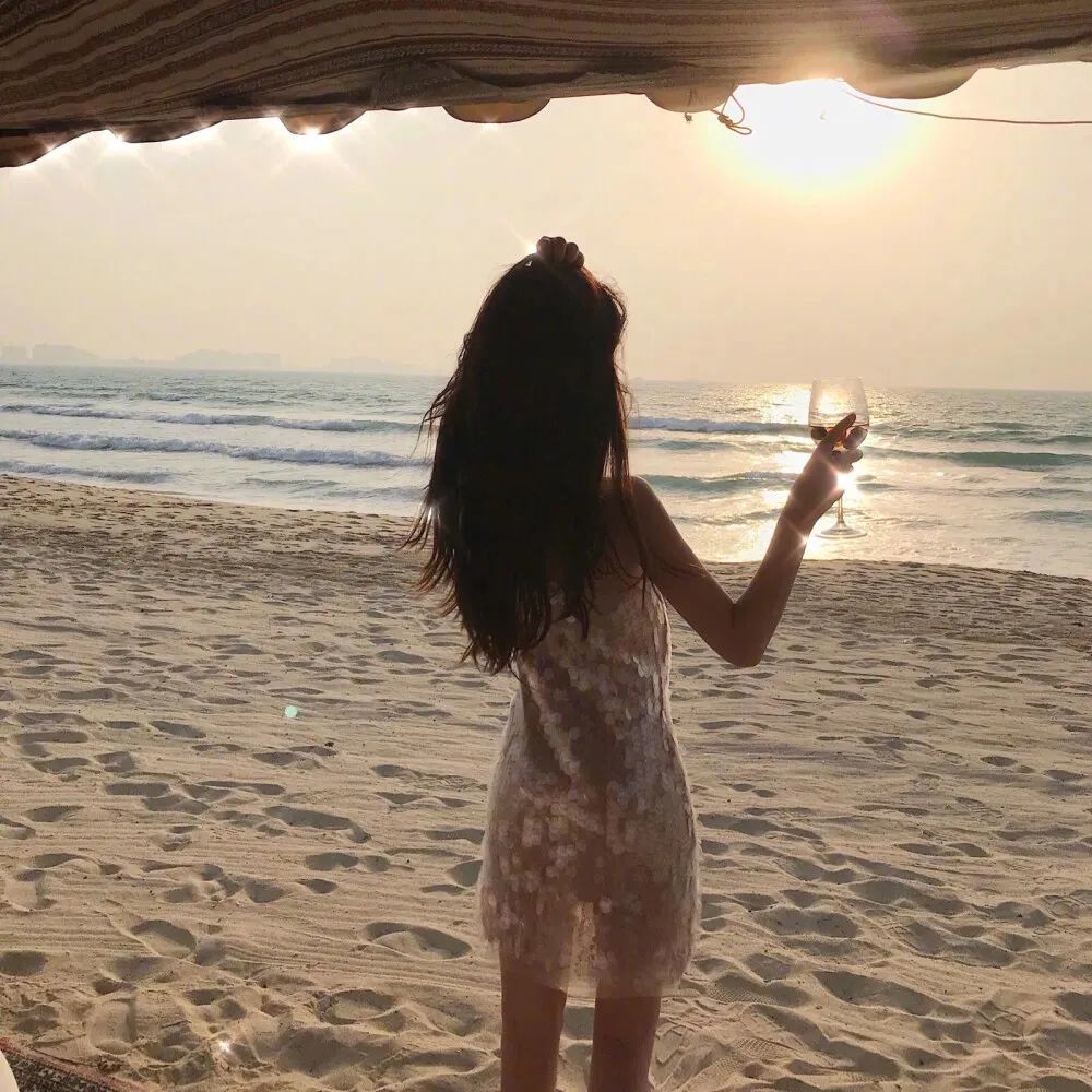 唯美背影女生头像