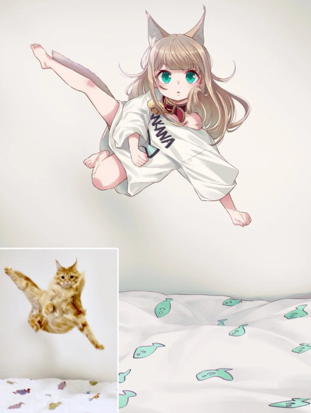 40老师将猫咪拟人化,日常生活太温馨,网友:我也想要养了_腾讯新闻