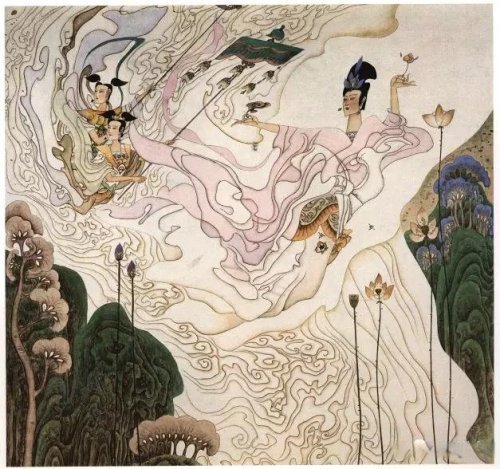 精致唯美工笔重彩洛神赋欣赏