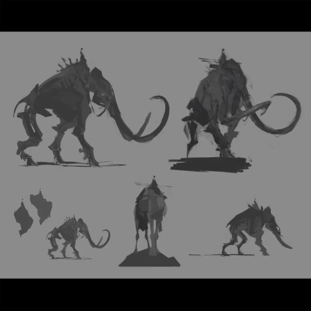 构图强悍到飞起画面视觉上压迫感拉爆神一样的大佬画师