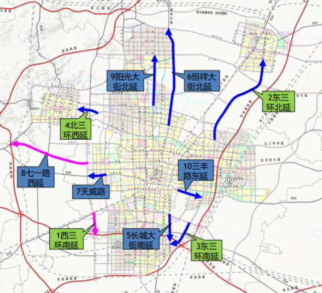 保定市规划10条外延道路加速新三区与主城区融合