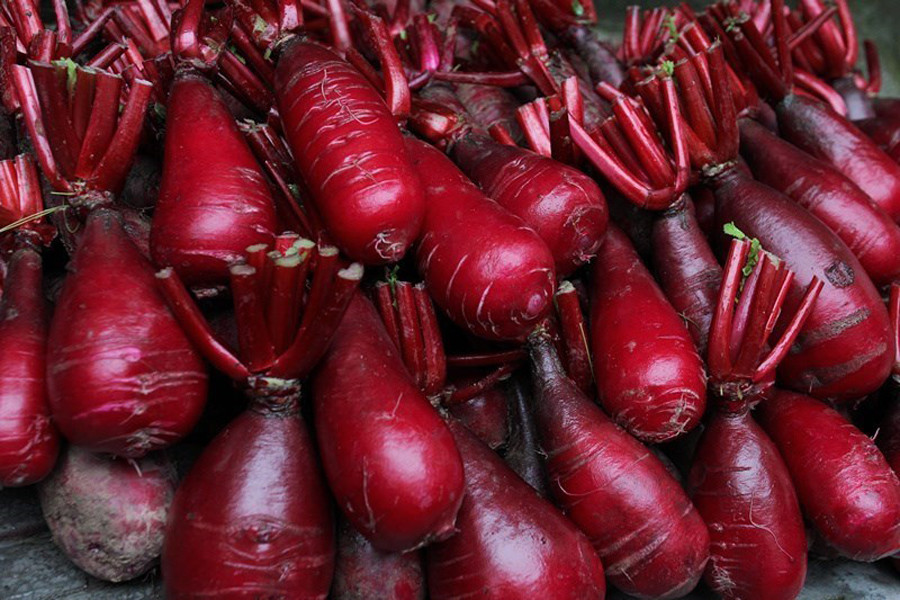 重庆涪陵有一种独特萝卜,表里都是红色