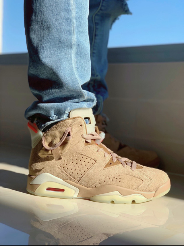 沙漠之星,aj6 ts 卡其棕