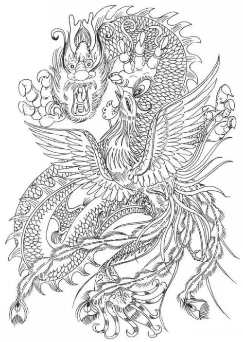 深深植根于人们心中,并被赋予美好,吉祥等寓意,如:龙飞凤舞,龙凤呈祥