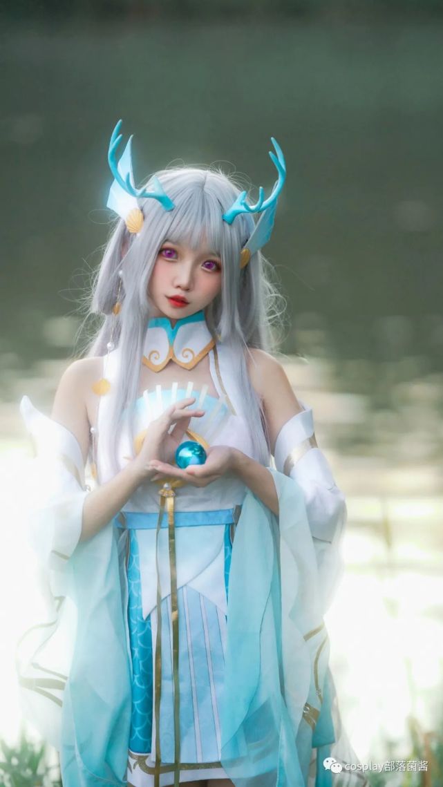 cos:王者荣耀西施游龙清影cos正片@糖崽崽