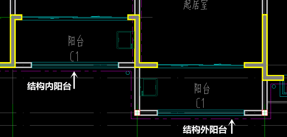 判斷主體結構內陽臺和主體結構外陽臺主要看陽臺是否被承重牆包圍