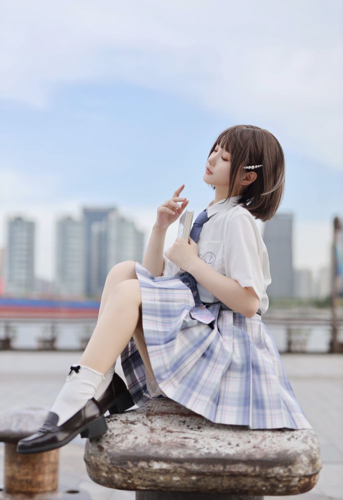 jk少女丨可爱的短发少女_腾讯新闻