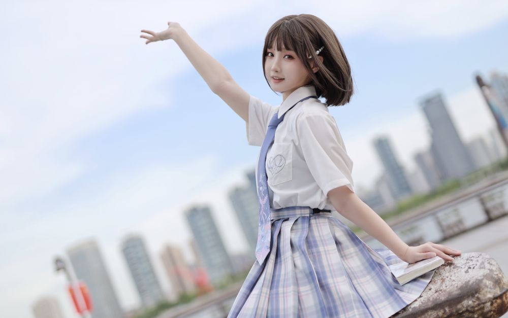 jk少女丨可爱的短发少女_腾讯新闻