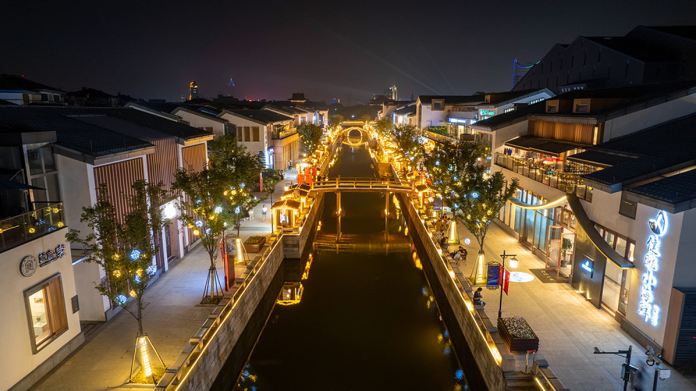 迎恩门风情水街绍兴市区内最新开放的特色街区:迎恩门风情水街,古运河