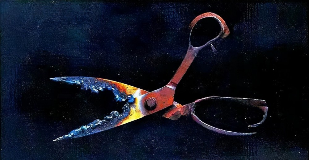 冷军画了一把破剪刀卖到了160万被专家抨击乱涂鸦