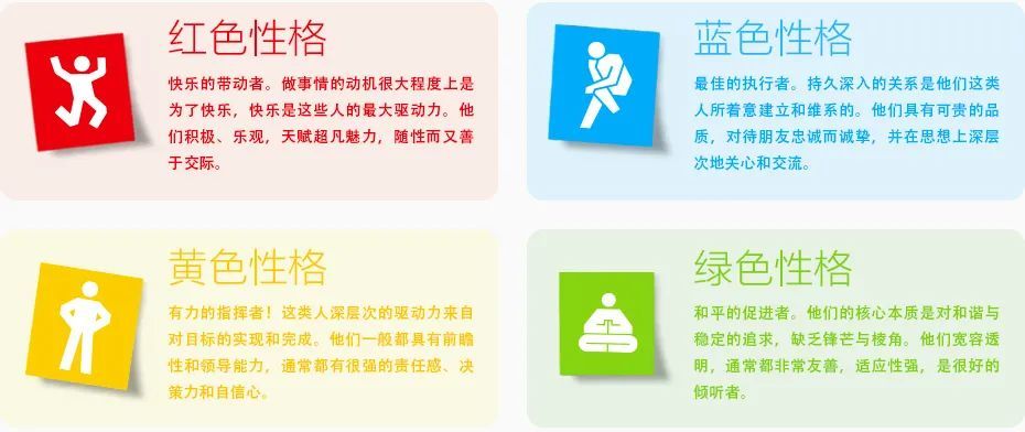 四种颜色,测一测你内心真实的人格!