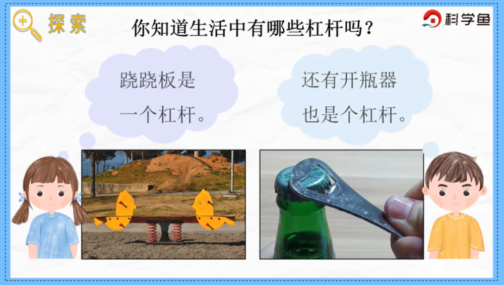 在生活中有许多杠杆,分别是用力点,支点和阻力点.