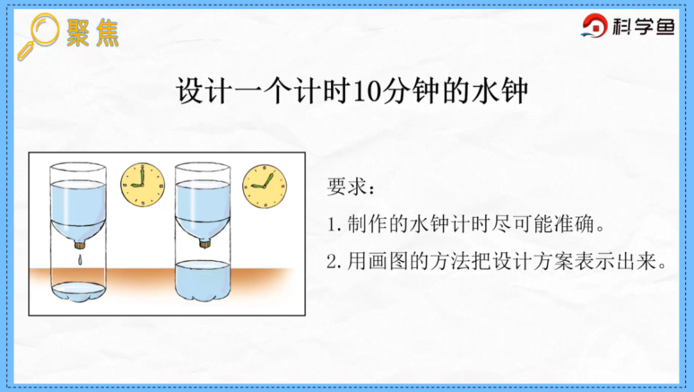 五年级上我们的水钟科学鱼网课