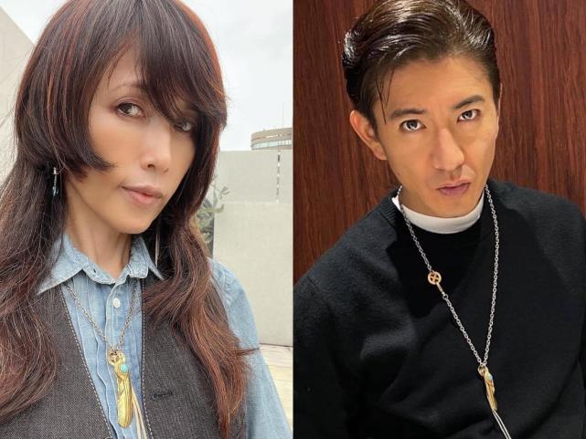 51岁工藤静香对发际线不满意,公主切很二次元,戴木村拓哉同款项链