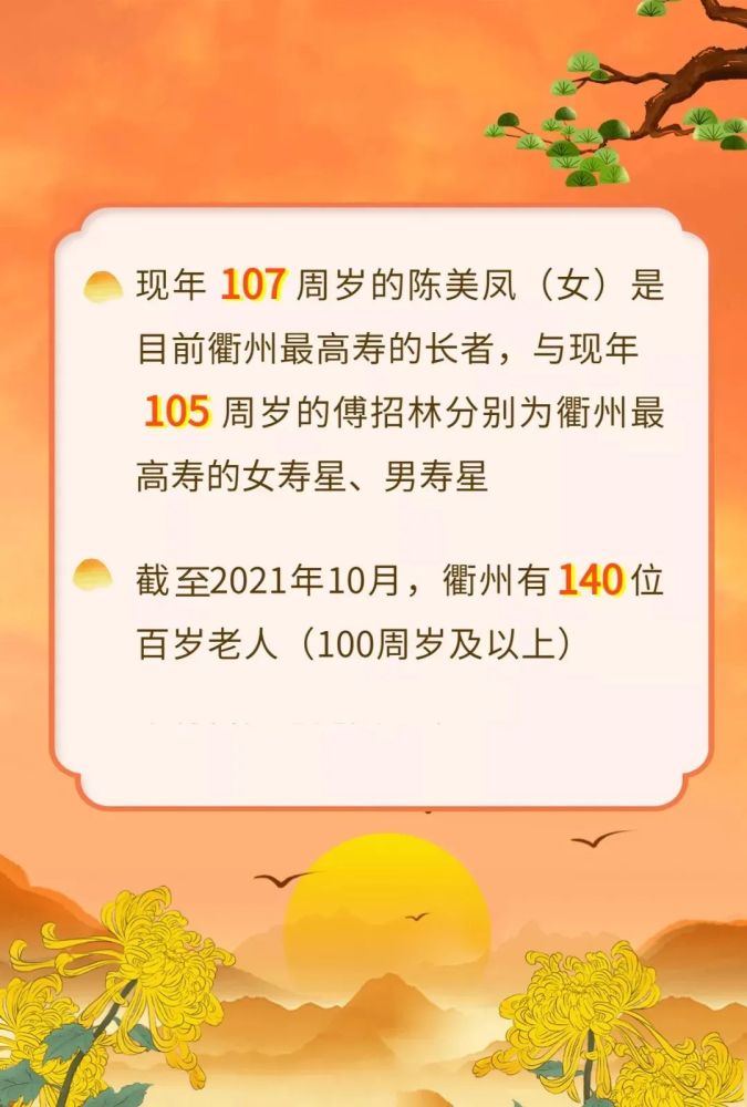 140位百岁老人2021年衢州百岁寿星榜发布最长者是江山人