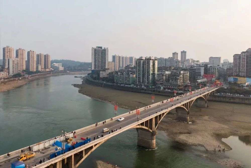 巴南区麻柳嘴大桥建设图片