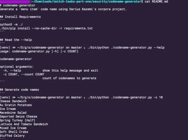 黑客攻击了twitch 却发现对方正在用食物给黑客攻击命名 全网搜 黑客攻击了twitch 却发现对方正在用食物给黑客攻击命名 全网搜