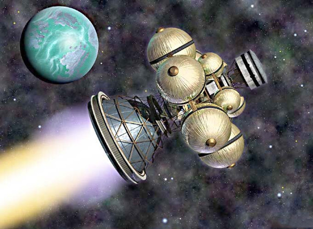 打造5万多吨的星际飞船没落帝国的疯狂英国代达罗斯计划