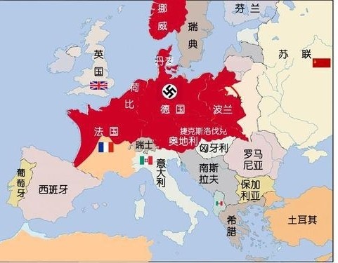 2战德国地图图片