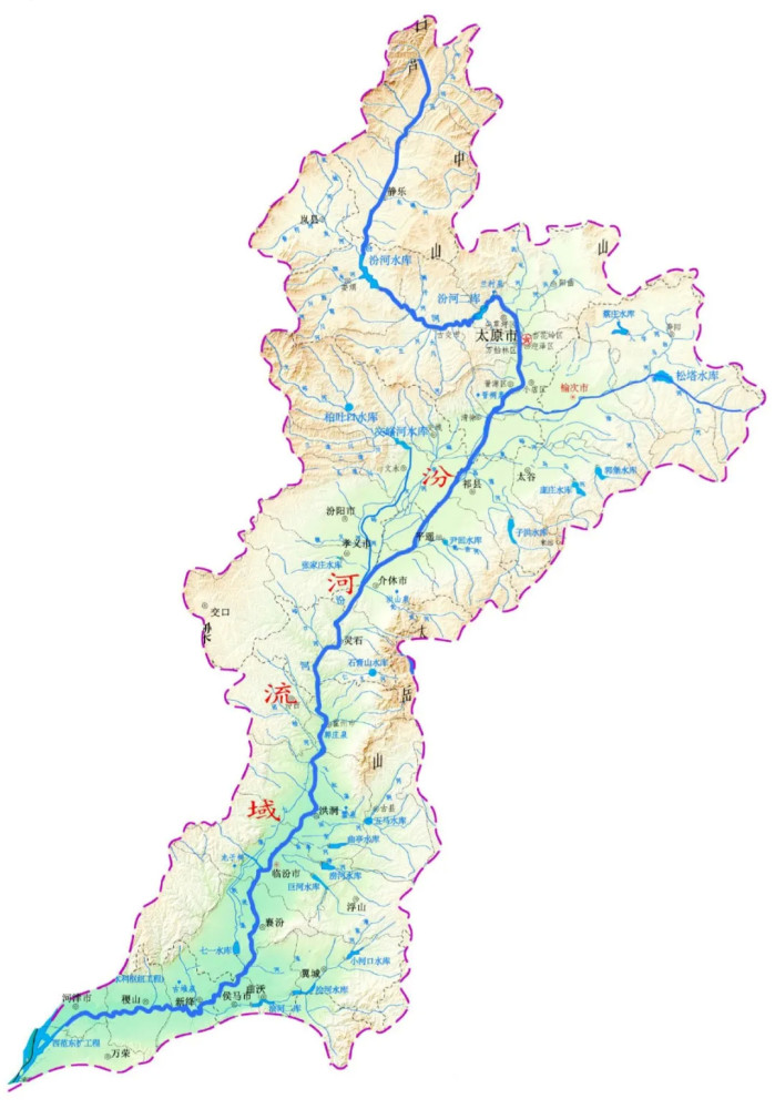 汾河地形图图片
