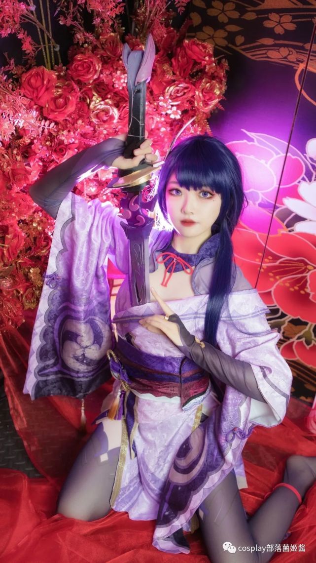cos:原神雷电将军cos正片@七海