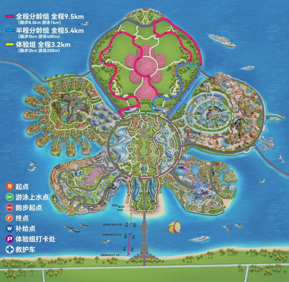 海花岛地图全图高清版图片