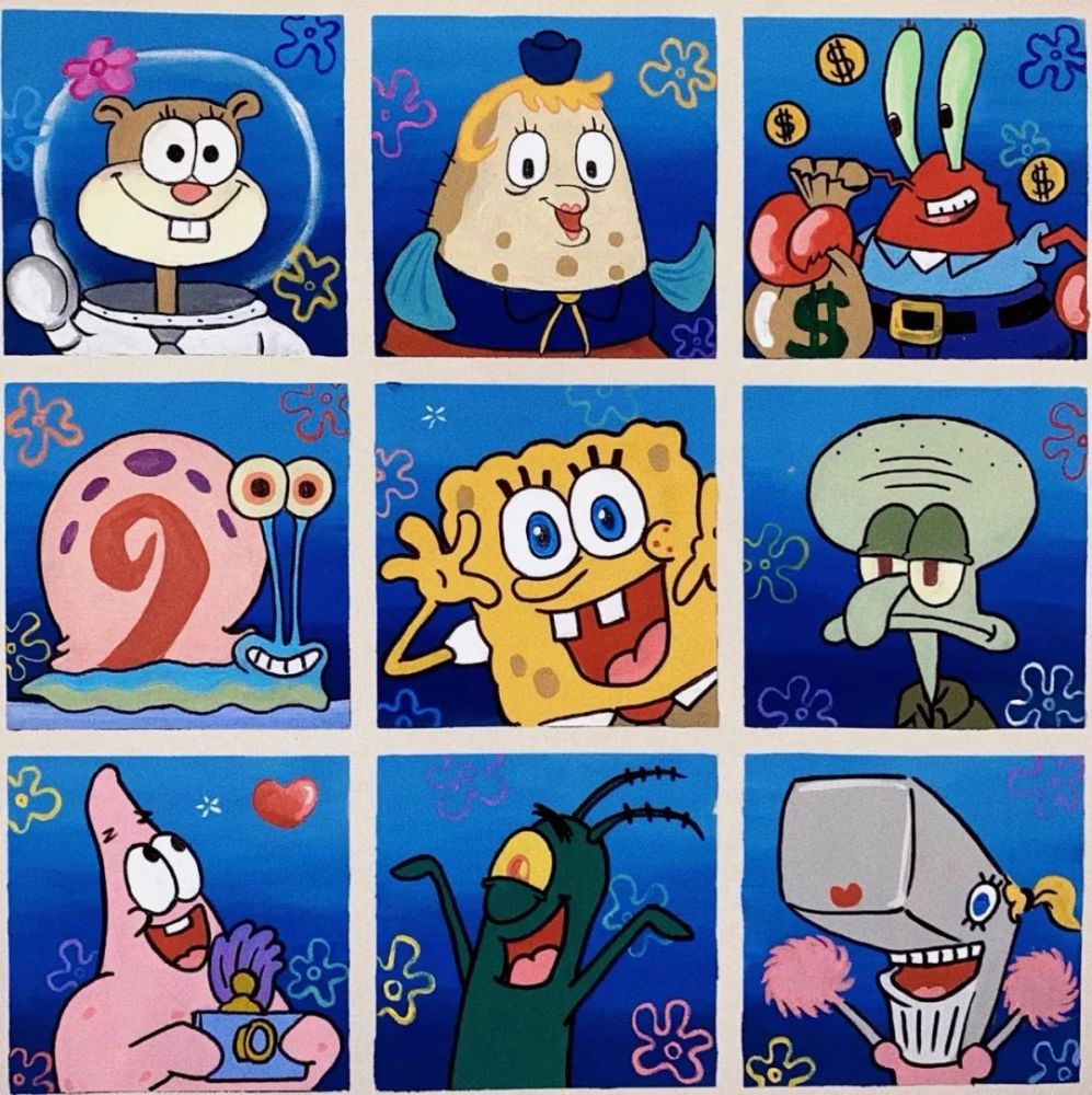 头像海绵宝宝可爱卡通绝美女生头像情侣头像课代表头像迪士尼公主头像