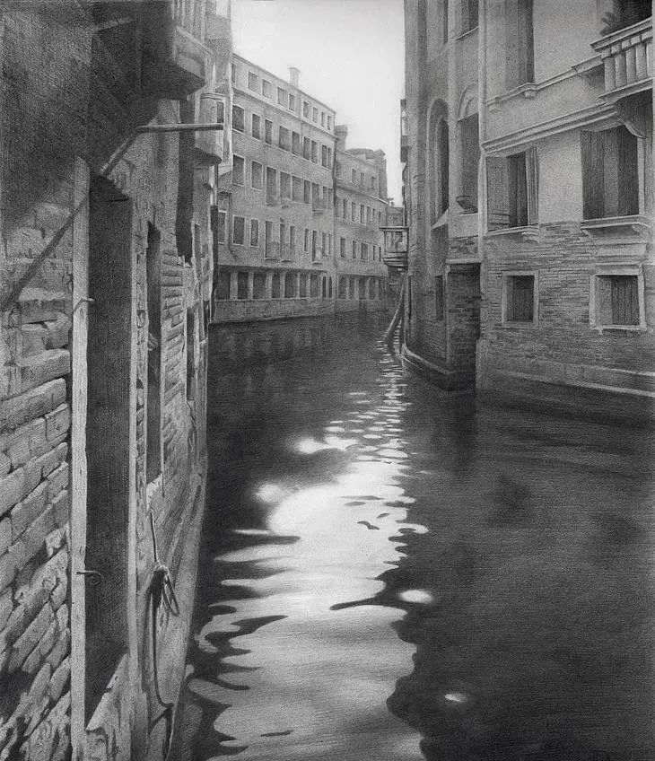 笔法细腻的素描,光影感十足!