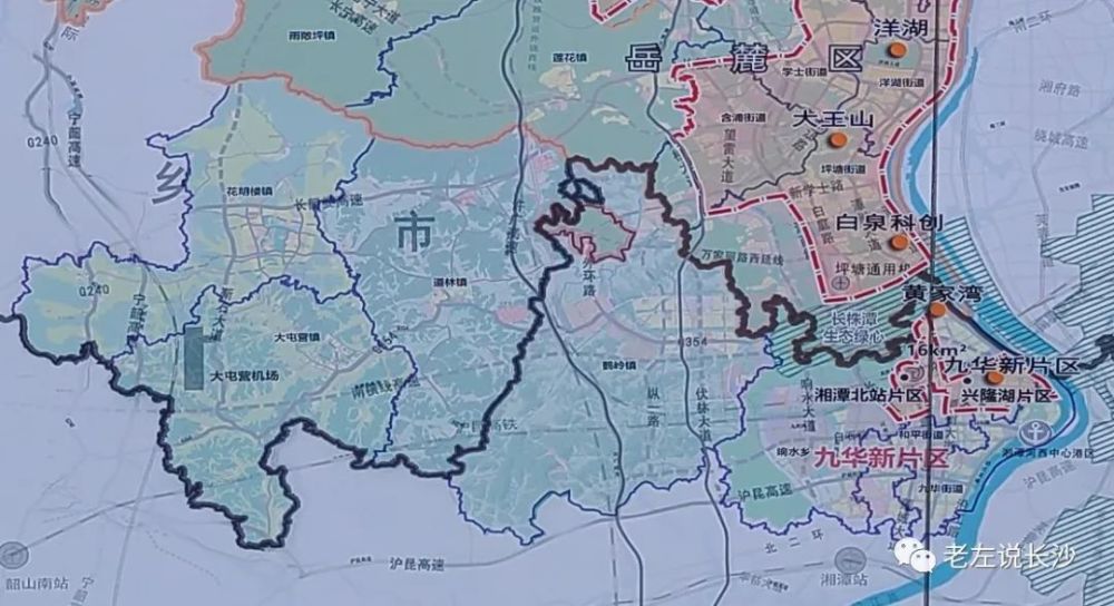 最新湘江新区范围图曝光