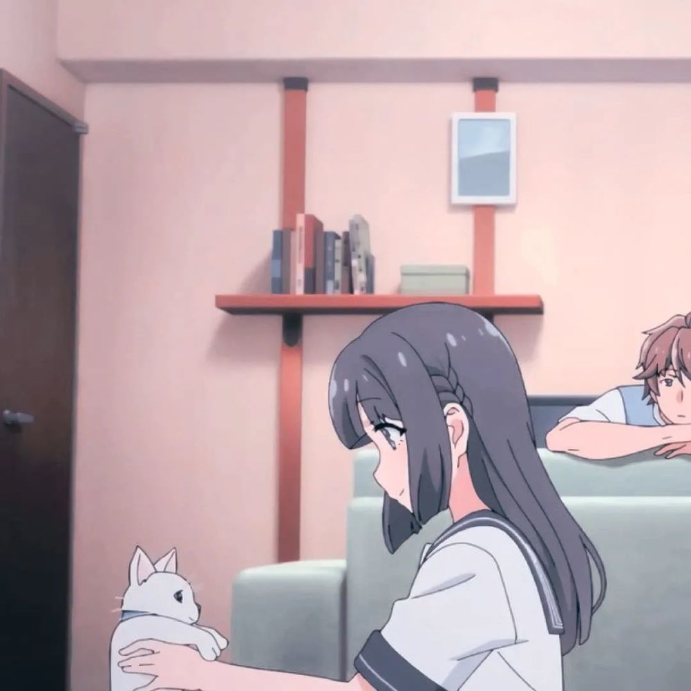 《青春猪头》牧之原翔子和梓川枫,动漫头像自剪分享