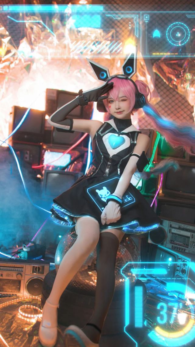 cos:王者荣耀安琪拉-心灵骇客cos正片@北原美呆