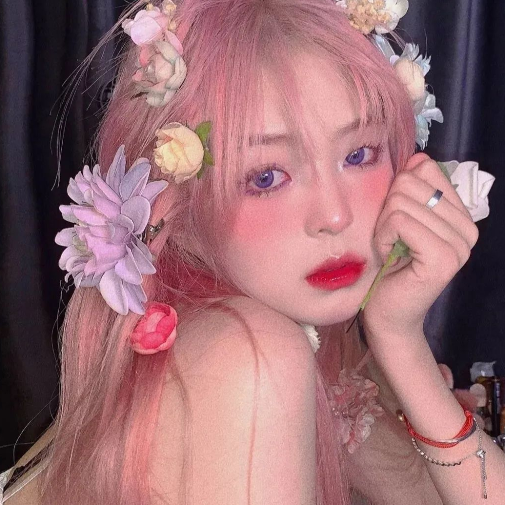 头像粉色调温柔系头像