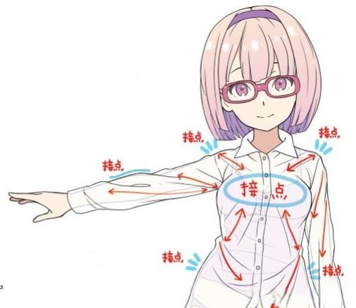 攻克服饰褶皱画法很简单掌握这几点诀窍就完事