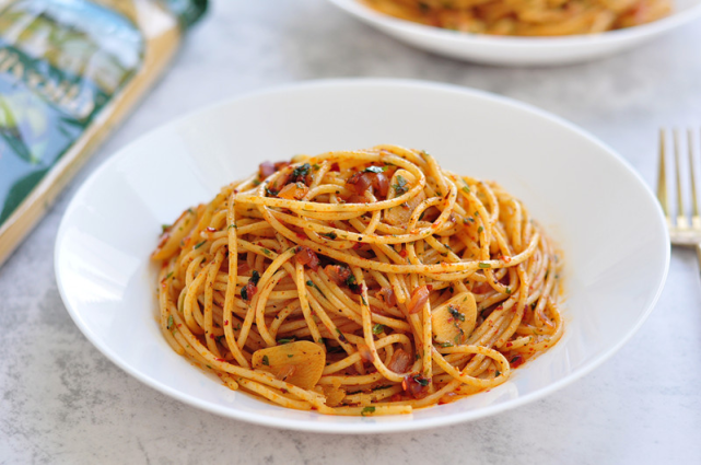 自从学会了这样做意面以后家人经常吵着吃入味还好吃