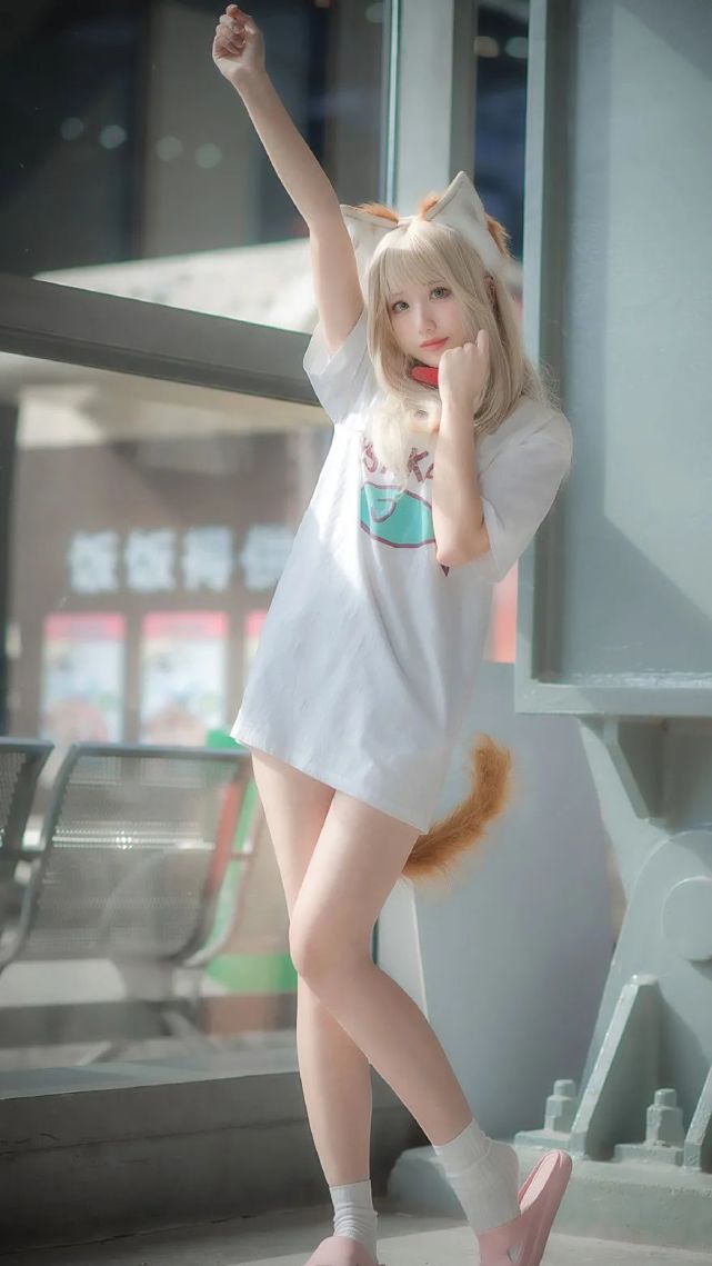 cos:可爱的黄豆粉cos正片@猫幽怨