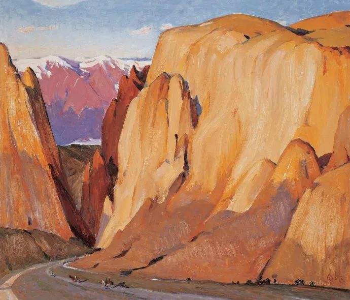 全山石油画作品