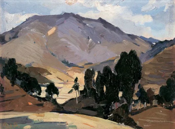 全山石油画作品