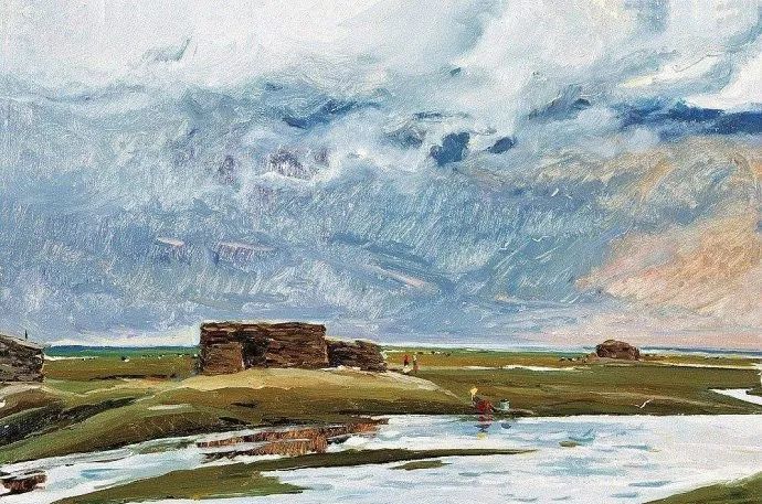 全山石油画作品