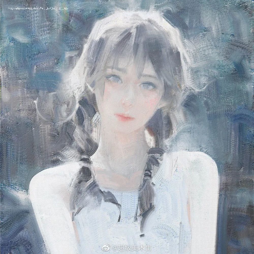 dannylailai人物插画,场景原画师光感通透的手绘作品.