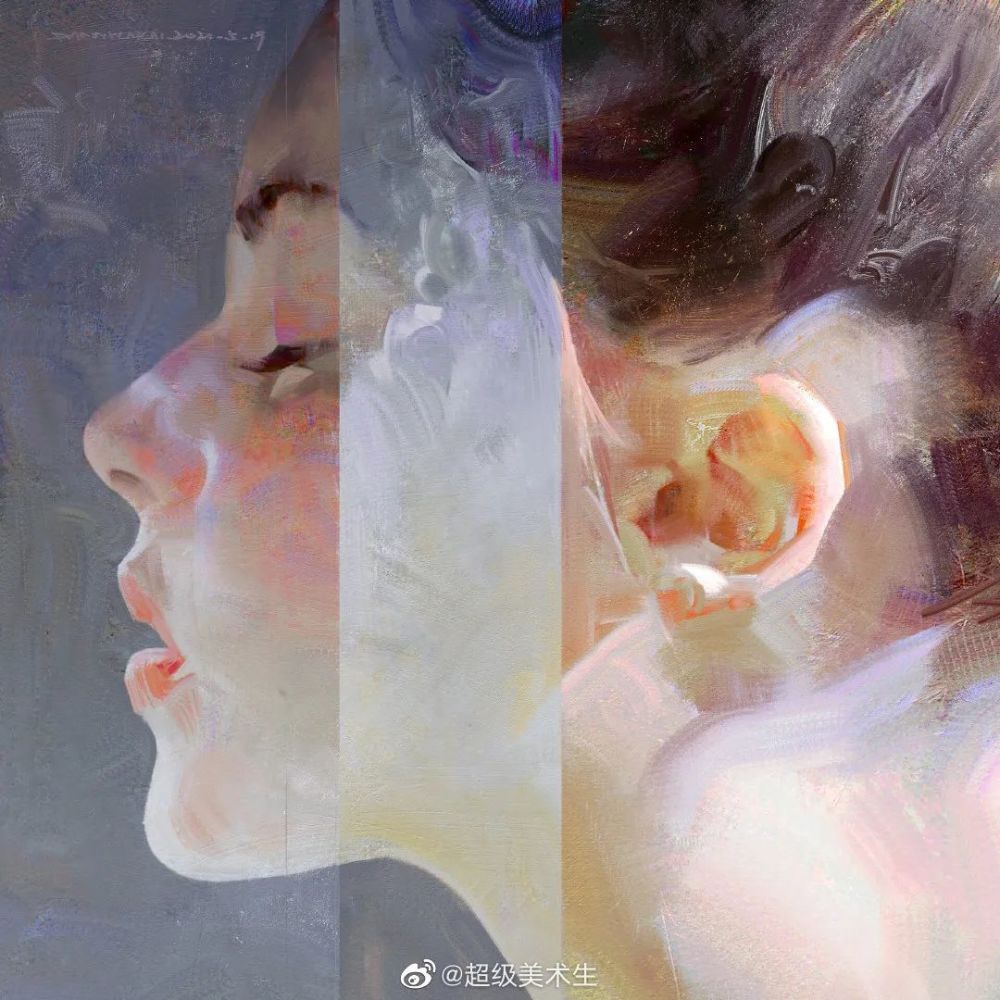 dannylailai人物插画,场景原画师光感通透的手绘作品.