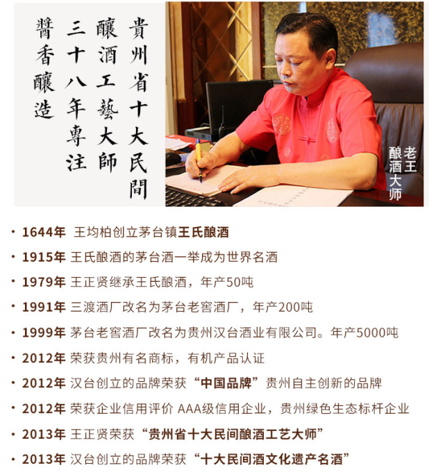 人,贵州王氏家族现任族长,汉台酒业创始人,说起酒厂历史,茅台镇没有比