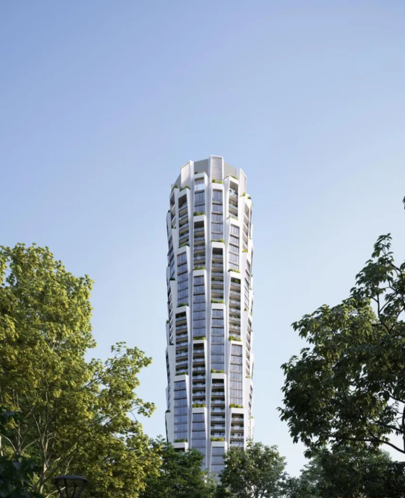 16个面的公寓塔楼这个女设计师又在外立面玩新花样