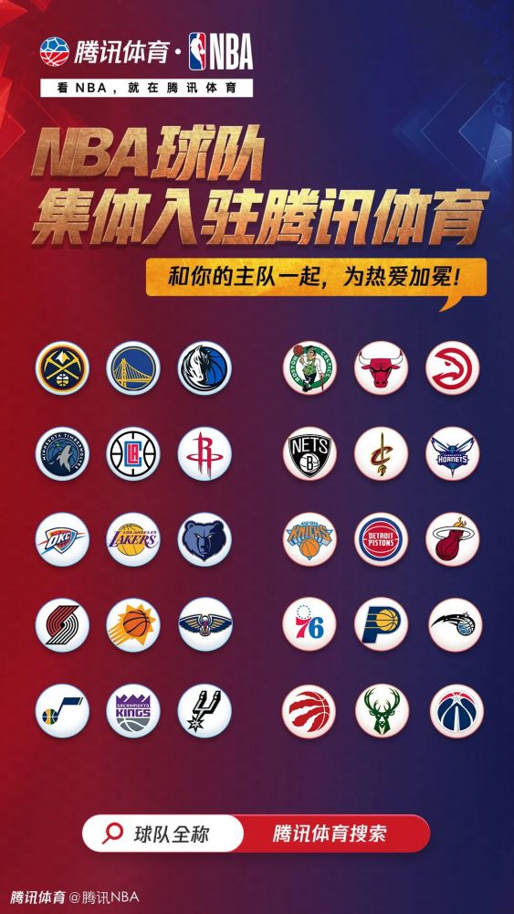nba球队官方账号集体入驻腾讯体育啦
